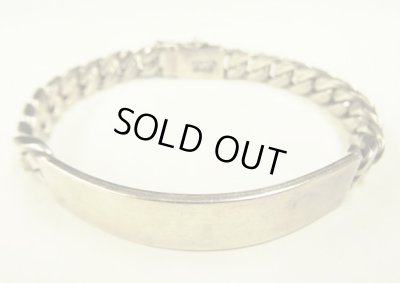 画像1: シルバー925 IDブレスレット シルバー メキシコ(TAXCO)製 (VINTAGE)