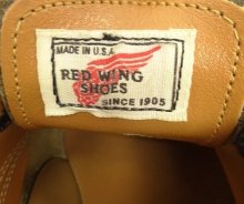 他の写真2: 90'S RED WING 106 "プリント羽タグ" スーパーソール Uチップ ポストマンシューズ ブラック USA製 (VINTAGE)