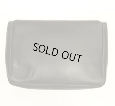 画像7: FERNAND LEATHER "CLUTCH BAG" コンチョボタン付き レザー クラッチバッグ ブラック（茶芯） USA製 (VINTAGE)