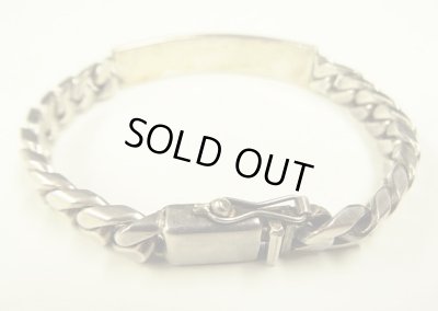 画像5: シルバー925 IDブレスレット シルバー メキシコ(TAXCO)製 (VINTAGE)