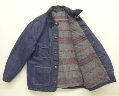 画像4: 70'S WRANGLER 裏地ブランケット デニム カバーオール ダークインディゴ (VINTAGE)