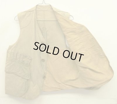 画像4: 40'S UNKNOWN ハーフムーンポケット ハンティングベスト (VINTAGE)