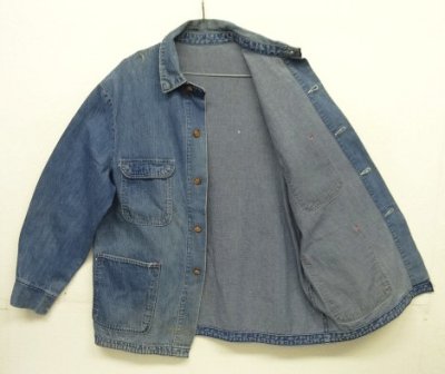 画像4: 70'S WRANGLER 裏地無し デニム カバーオール インディゴ (VINTAGE)