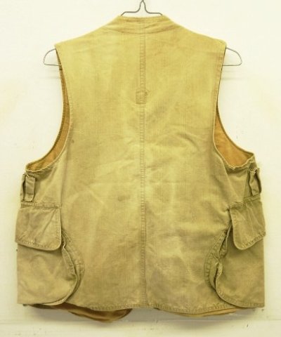 画像6: 40'S UNKNOWN ハーフムーンポケット ハンティングベスト (VINTAGE)