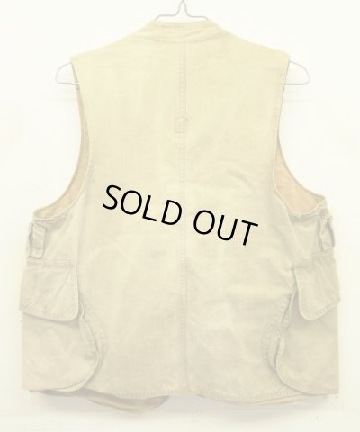 画像6: 40'S UNKNOWN ハーフムーンポケット ハンティングベスト (VINTAGE)