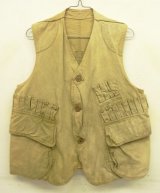 40'S UNKNOWN ハーフムーンポケット ハンティングベスト (VINTAGE)