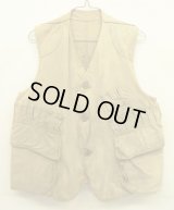 40'S UNKNOWN ハーフムーンポケット ハンティングベスト (VINTAGE)