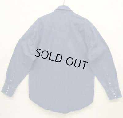 画像3: 00'S WRANGLER "MS70119" デニム ウエスタンシャツ インディゴ (VINTAGE)