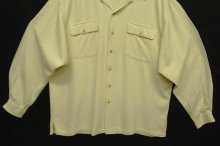 他の写真3: 90'S RALPH LAUREN レーヨン 長袖 オープンカラーシャツ オフホワイト USA製 (VINTAGE)