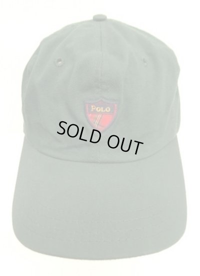 画像2: 90'S RALPH LAUREN クレストロゴ ベースボールキャップ グリーン USA製 (VINTAGE)