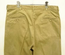 他の写真3: 90'S RALPH LAUREN ツープリーツ モールスキンパンツ 42TALONジップ タン USA製 (VINTAGE)