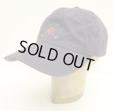90'S RALPH LAUREN クレストロゴ ベースボールキャップ ネイビー USA製 (VINTAGE)