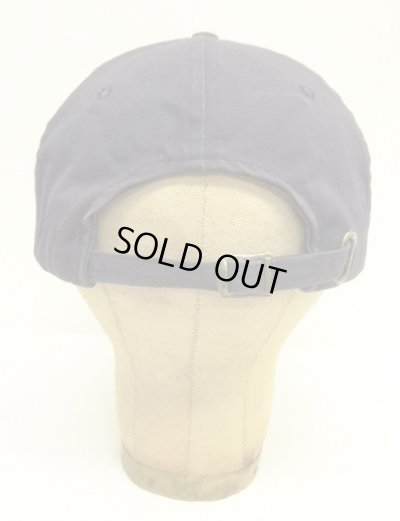 画像4: 90'S RALPH LAUREN クレストロゴ ベースボールキャップ ネイビー USA製 (VINTAGE)