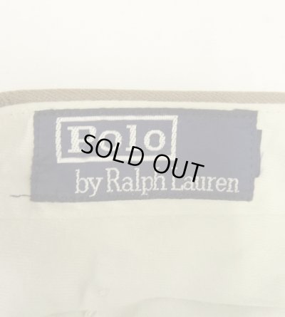 画像2: 90'S RALPH LAUREN ツープリーツ ウールパンツ ライトブラウン (VINTAGE)