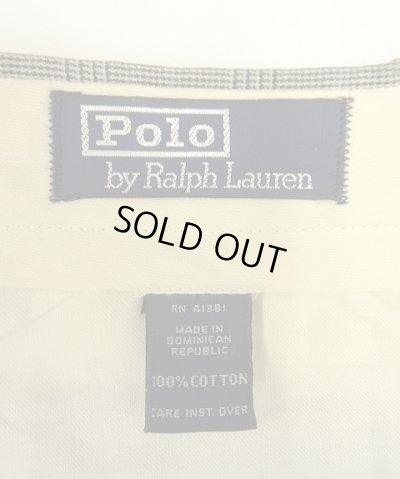 画像2: 90'S RALPH LAUREN ツープリーツ コットンパンツ グレンチェック (VINTAGE)