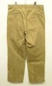 画像5: 90'S RALPH LAUREN ツープリーツ モールスキンパンツ 42TALONジップ タン USA製 (VINTAGE) (5)
