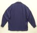 画像3: 90'S RALPH LAUREN レーヨン/ウール 長袖 オープンカラーシャツ ネイビー (VINTAGE) (3)