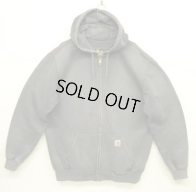 画像1: CARHARTT フルジップ スウェット パーカー フェードチャコール (VINTAGE)