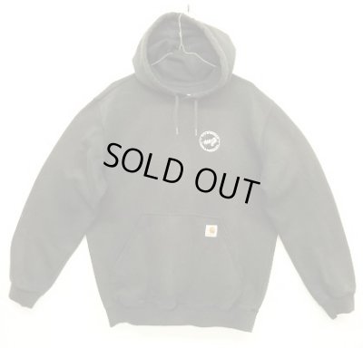 画像1: CARHARTT プルオーバー スウェット パーカー フェードブラック (VINTAGE)