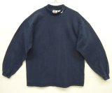 90'S NIKE 白タグ モックネック 長袖 Tシャツ ネイビー USA製 (VINTAGE)