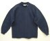 画像1: 90'S NIKE 白タグ モックネック 長袖 Tシャツ ネイビー USA製 (VINTAGE) (1)