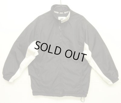 画像1: 90'S NIKE 白タグ 裏地付き ナイロンジャケット ブラック/ホワイト (VINTAGE)