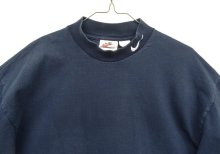 他の写真1: 90'S NIKE 白タグ モックネック 長袖 Tシャツ ネイビー USA製 (VINTAGE)