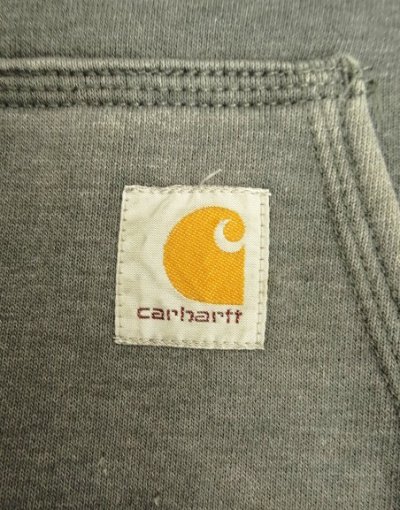 画像3: CARHARTT フルジップ スウェット パーカー フェードチャコール (VINTAGE)