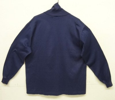 画像4: 90'S CROSS CREEK タートルネック 長袖 Tシャツ ネイビー USA製 (VINTAGE)