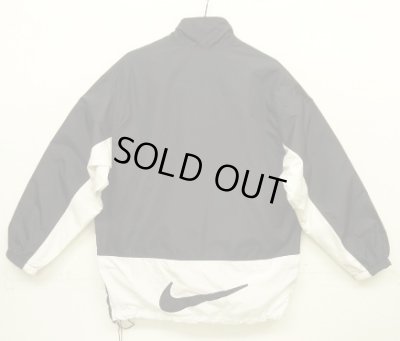画像4: 90'S NIKE 白タグ 裏地付き ナイロンジャケット ブラック/ホワイト (VINTAGE)