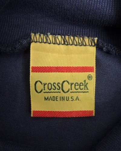 画像2: 90'S CROSS CREEK タートルネック 長袖 Tシャツ ネイビー USA製 (VINTAGE)