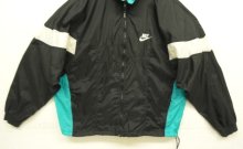 他の写真3: 90'S NIKE 銀タグ 裏地付き ナイロンジャケット ブラック/ホワイト/ターコイズ (VINTAGE)