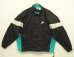 画像1: 90'S NIKE 銀タグ 裏地付き ナイロンジャケット ブラック/ホワイト/ターコイズ (VINTAGE) (1)