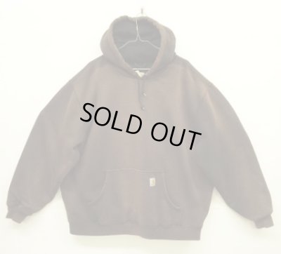 画像1: CARHARTT 裏地サーマル プルオーバー ダブルフェイスパーカー フェードブラウン (VINTAGE)