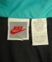 画像2: 90'S NIKE 銀タグ 裏地付き ナイロンジャケット ブラック/ホワイト/ターコイズ (VINTAGE) (2)