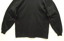 他の写真3: 90'S LANDS' END モックネック 長袖 Tシャツ ブラック USA製 (VINTAGE)