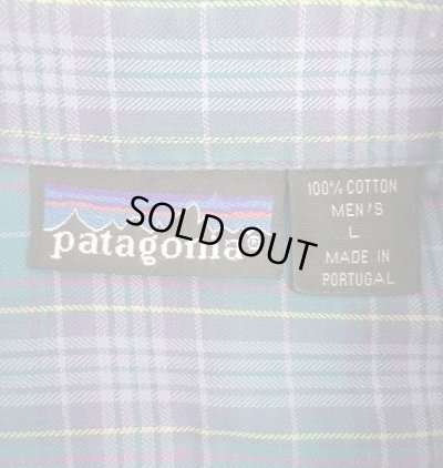 画像2: 80~90'S PATAGONIA 旧タグ コットン 長袖シャツ チェック柄 ポルトガル製 (VINTAGE)