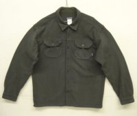 08'S PATAGONIA フラップポケット 長袖 フリースシャツ チャコール (VINTAGE)