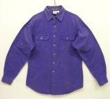 80'S PATAGONIA Rマークデカタグ キャンバス 長袖 ワークシャツ パープル 香港製 (VINTAGE)