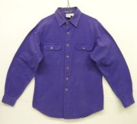 80'S PATAGONIA Rマークデカタグ キャンバス 長袖 ワークシャツ パープル 香港製 (VINTAGE)