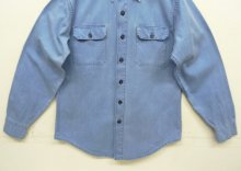 他の写真3: 70'S PATAGONIA 初期タグ キャンバス 長袖 ワークシャツ ブルー 香港製 (VINTAGE)