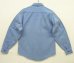 画像3: 70'S PATAGONIA 初期タグ キャンバス 長袖 ワークシャツ ブルー 香港製 (VINTAGE) (3)