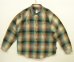 画像1: PATAGONIA オーガニックコットン 長袖 シャツ オンブレチェック (USED) (1)