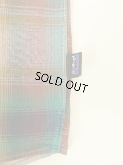 画像3: PATAGONIA オーガニックコットン 長袖 シャツ オンブレチェック (USED)