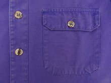 他の写真2: 80'S PATAGONIA Rマークデカタグ キャンバス 長袖 ワークシャツ パープル 香港製 (VINTAGE)
