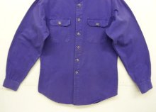 他の写真3: 80'S PATAGONIA Rマークデカタグ キャンバス 長袖 ワークシャツ パープル 香港製 (VINTAGE)