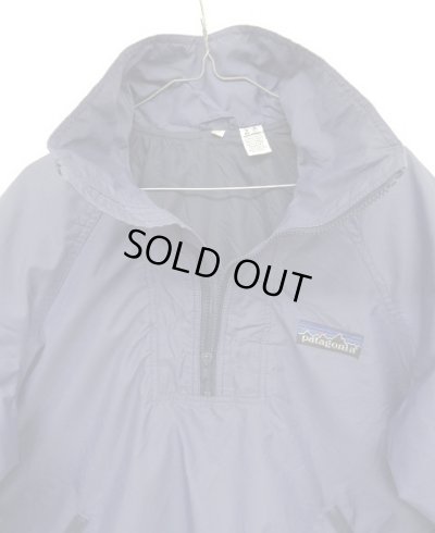 画像3: 80'S PATAGONIA デカタグ ハーフジップ ナイロン アノラックジャケット ネイビー (VINTAGE)