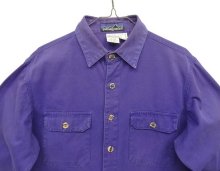 他の写真1: 80'S PATAGONIA Rマークデカタグ キャンバス 長袖 ワークシャツ パープル 香港製 (VINTAGE)