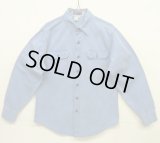 70'S PATAGONIA 初期タグ キャンバス 長袖 ワークシャツ ブルー 香港製 (VINTAGE)