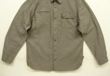 他の写真3: PATAGONIA メタルボタン マチ付き 長袖 シャンブレーシャツ ブラウン (USED)